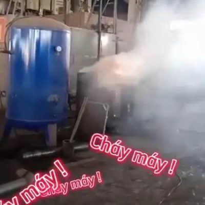 Cháy nổ máy nén khí vì keo dầu